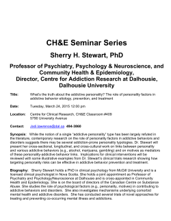 CH&E Seminar Series - Dalhousie University