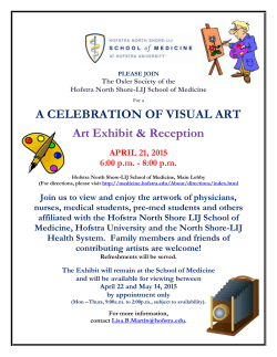 A CELEBRATION OF VISUAL ART Art Exhibit & Reception