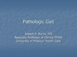 Pathologic Gait - University of Missouri