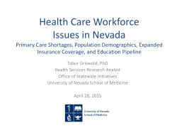 Health Care Workforce Issues in Nevada