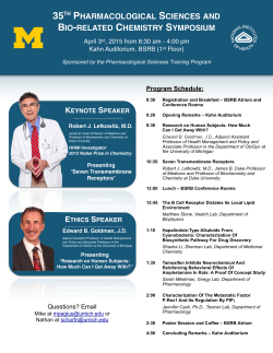 PSTP Flyer 2015 - University of Michigan Health System