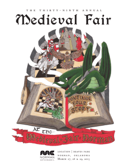 Medieval Fair program here.
