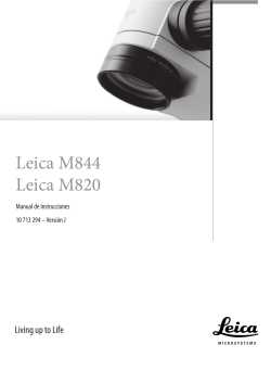 Leica M844 Leica M820 - Medinet Insumos OftalmolÃ³gicos