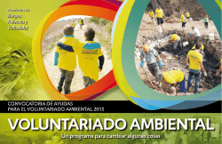 voluntariado folleto 2015 - Aula de Medio Ambiente Caja de Burgos