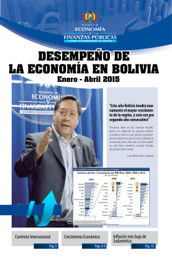 DesempeÃ±o de la economÃ­a en Bolivia