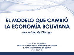 Bolivia - Ministerio de EconomÃ­a y Finanzas
