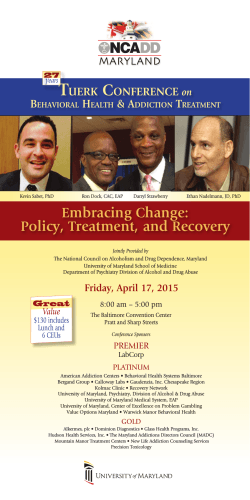 Embracing Change: Policy, Treatment, and Recovery