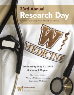 2015 Program - Western Michigan University School of Medicine