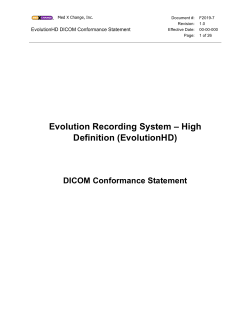 Evolution Recording System â High Definition