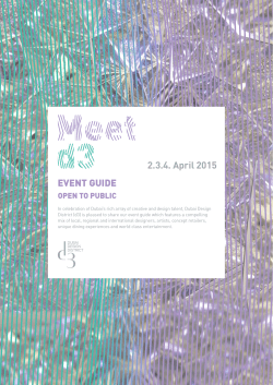 2.3.4. April 2015 EVENT GUIDE