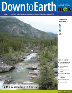 May 2015 - Montana Environmental Information Center
