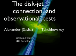 The disk-jet connection and observational tests