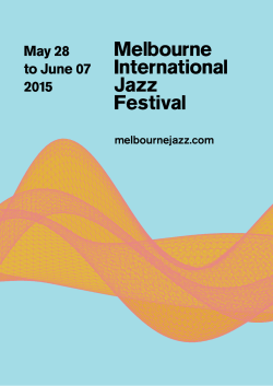 the program - Melbourne International Jazz Festival