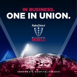 One In unIOn. - Melbourne Rebels