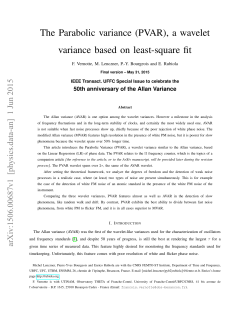 The Parabolic variance (PVAR), a wavelet variance based on