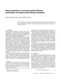 Basic properties of nonlinear global filtering