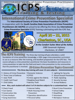 The Training Flyer - International Society of Crime