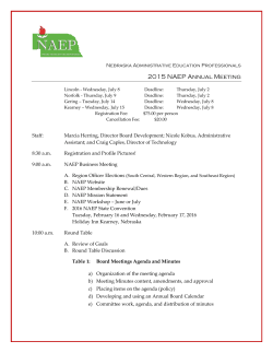 2015 NAEP Annual Meeting