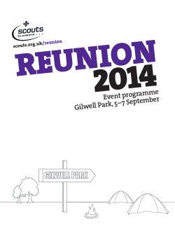 2014 Programme - Scouts.org.uk
