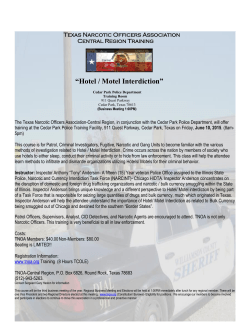 Flyer - Texas Narcotic Officers Association