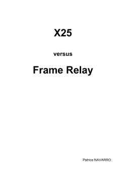 X25 Frame Relay - Pages Perso LJK