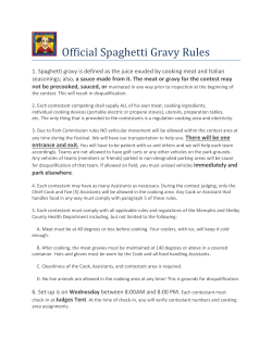 Official Spaghetti Gravy Rules