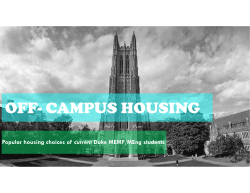 this overview of current students` housing