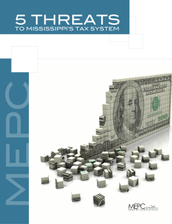 5 Threats to Mississippi`s Tax System