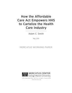 How the Affordable Care Act Empowers HHS to