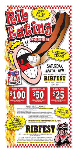 Rib Eating Contest - Mercer County Fair