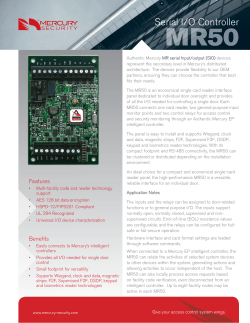 MR50 DS.indd - Mercury Security