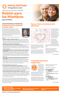 Member Newsletter - Mercy Maricopa Integrated Care