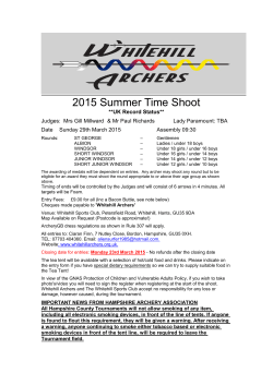 whitehill archers Summer Shoot March 2015