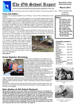 Newsletter March 2015 - Merimbula-Imlay Historical Society
