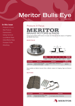 Issue 30 - April 2015 - Meritor Parts Online Australia Home