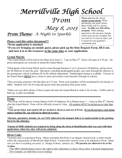Prom Application PDF - Merrillville Community School