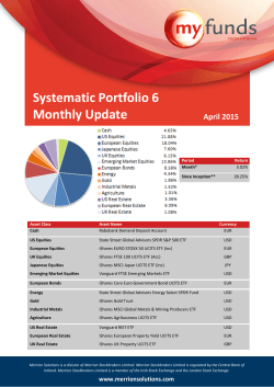 Systematic Portfolio 6 Monthly Update