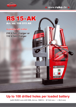 RUKO Cordless Magnetic Bohrmaschine RS 15-AK_new