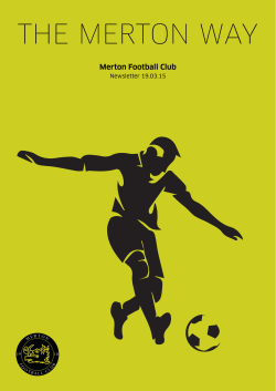 THE MERTON WAY - Merton Football Club