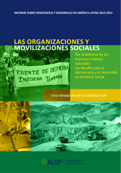Informe sobre Democracia y Desarrollo en AmÃ©rica Latina 2012-2013
