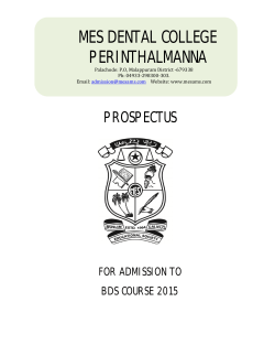 BDS Prospectus 2015