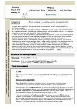 L`Ãdito PAROISSE Le Mesnil Saint Denis La VerriÃ¨re Levis Saint