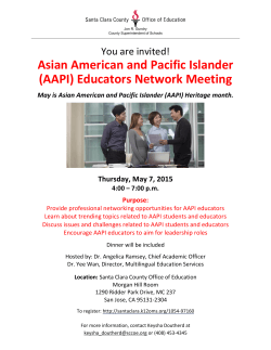Asian American and Pacific Islander (AAPI) Educators Network