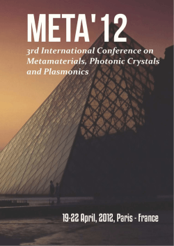 Proceedings - META`15, the 6th International Conference on