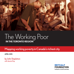 The Working Poor - Metcalf Foundation