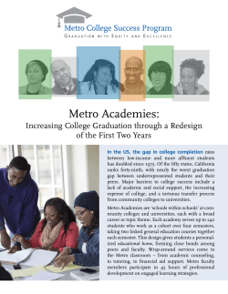 Brochure - Metro College Success