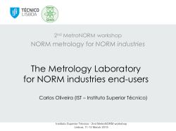 The Metrology Laboratory for NORM industries end