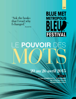 LE POUVOIR DES - Metropolis bleu