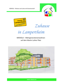 Flyer V2 - Start - Mehrgenerationenwohnen in Lampertheim