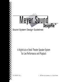 DesignFile - Meyer Sound